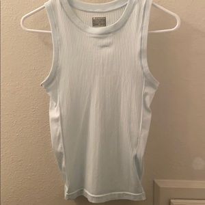 Light Blue Ribbed Athleta Tank